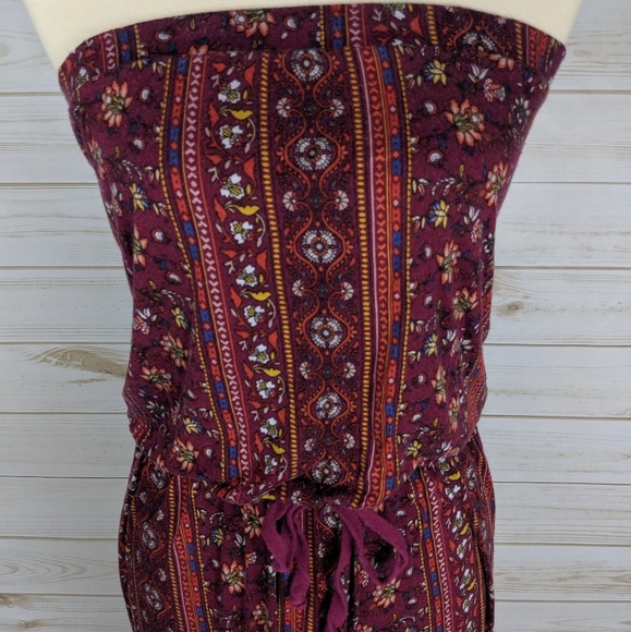 Ambiance Strapless Drawstring Jumpsuits - Picture 4 of 6